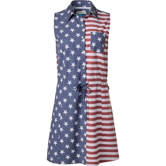 Magellan Outdoors Dresses & Skirts - Magellan Outdoors Women's Americana Color Block Sleeveless Dress Size XXL NWT